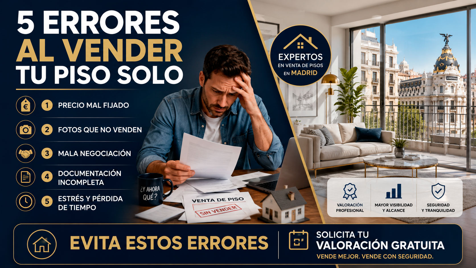 Errores que cometen los propietarios al vender su piso